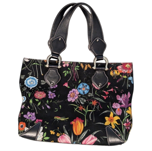 Gucci Flora Tote / Shoulder Bag with COA - Picture 2 of 11